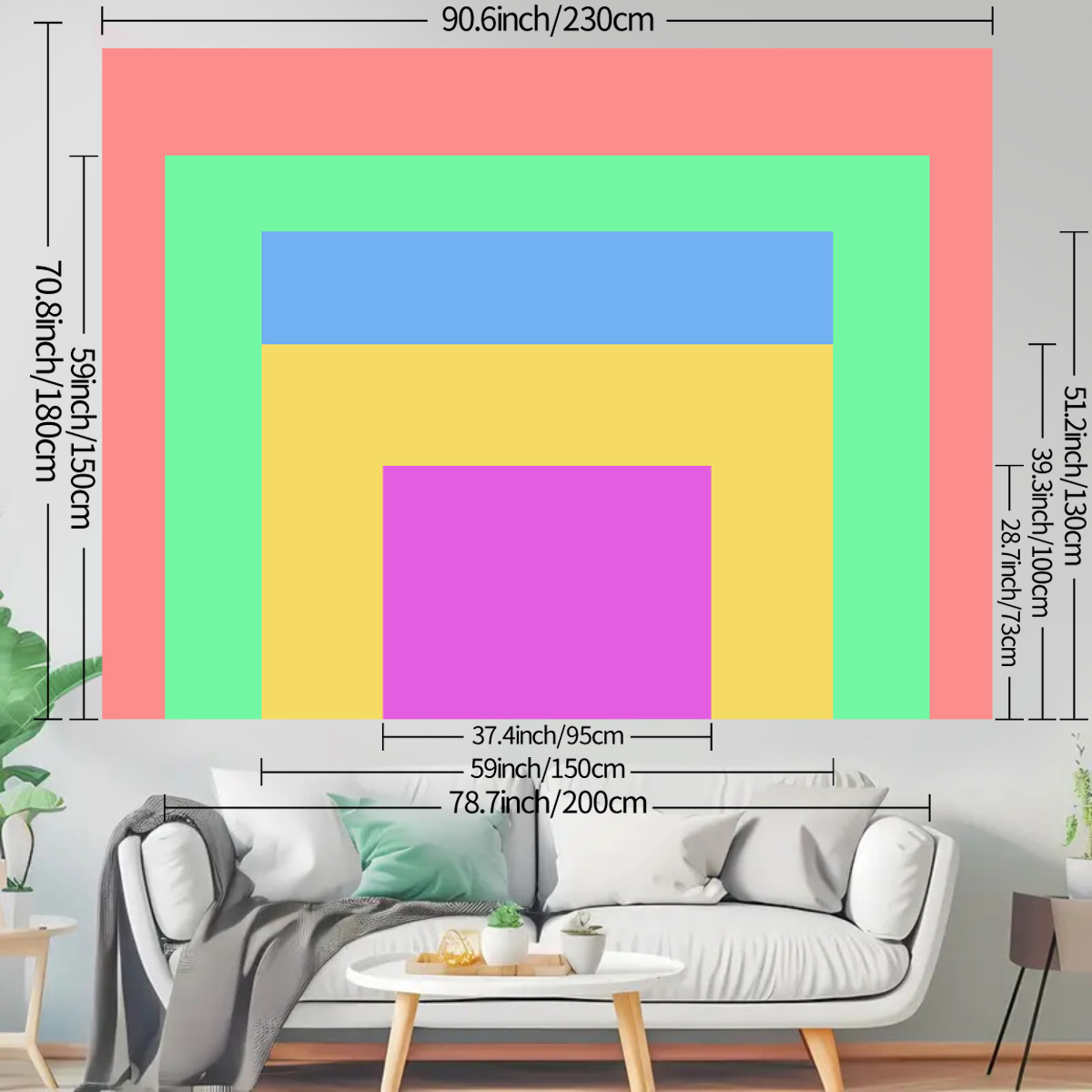 قطعة واحدة من نسيج معلق مخصص ب - مراجعة Home Decor For Wedding وسعره