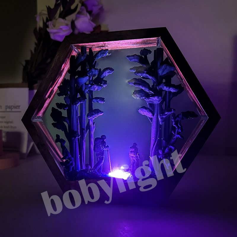 مصباح طاولة على شكل متنزه، إضا - مراجعة Home Decor Resin وسعره