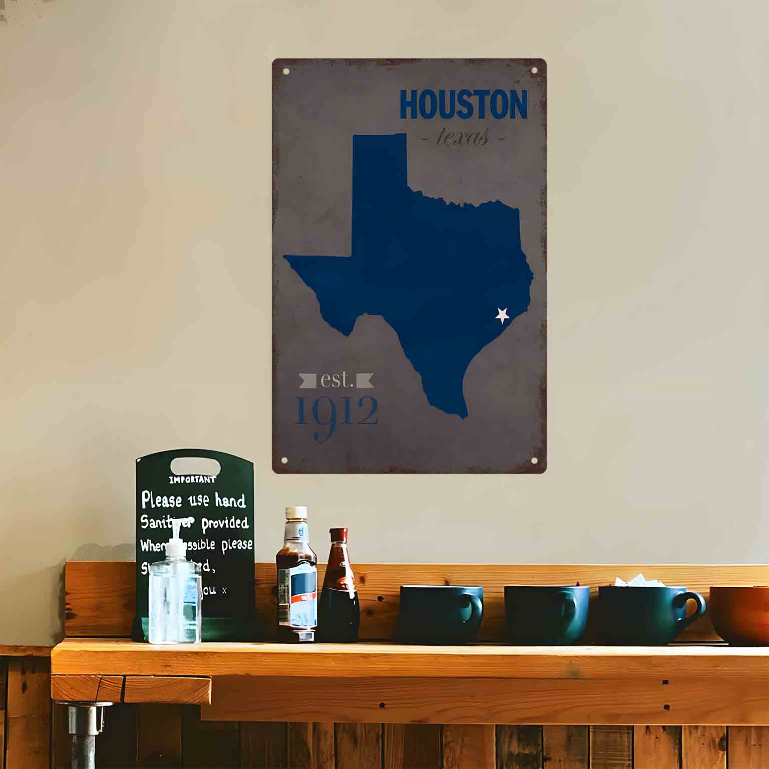 لافتة معدنية مسطحة ثنائية الأب - مراجعة Home Decor Houston وسعره