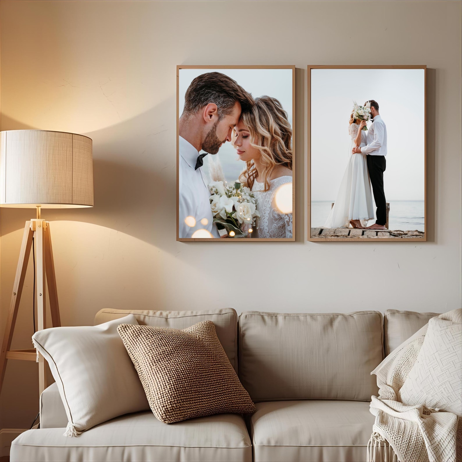 لوحة قماشية مخصصة بالصور، فن ج - مراجعة Home Decor For Wedding وسعره