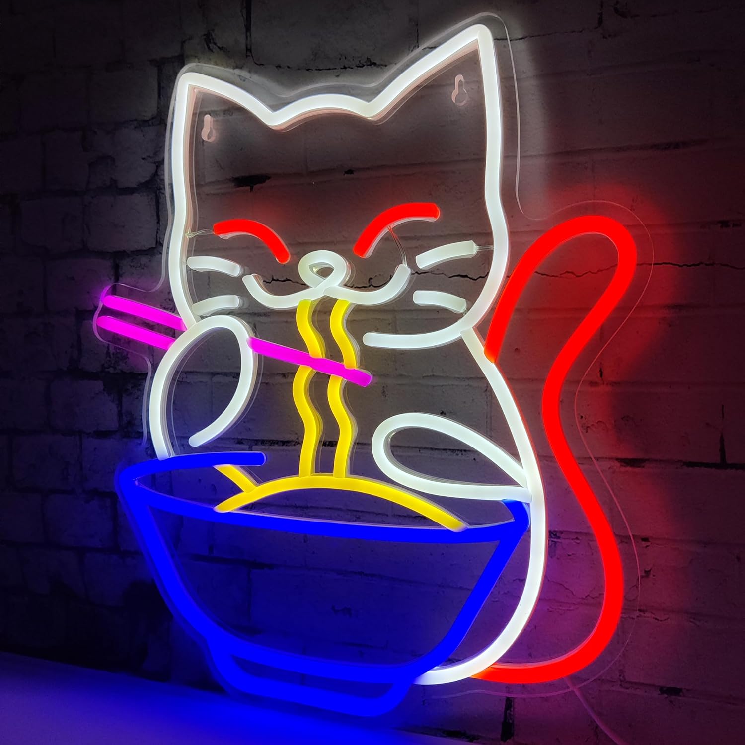 علامة ضوء نيون LED نودلز القط  - مراجعة Home Decor Store وسعره