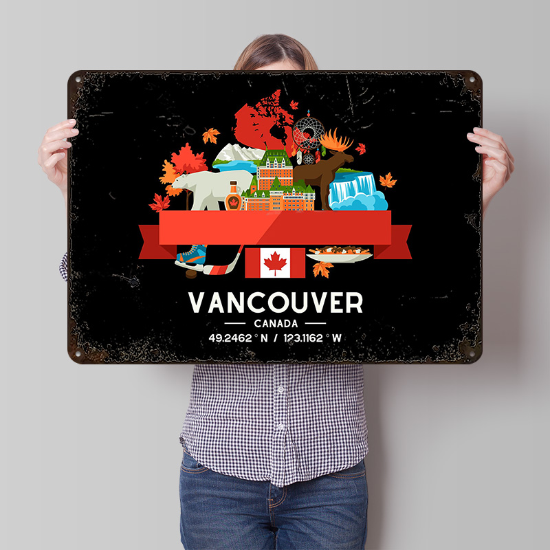 ملصق مطبوع لخريطة مدينة فانكوف - مراجعة Home Decor Vancouver وسعره