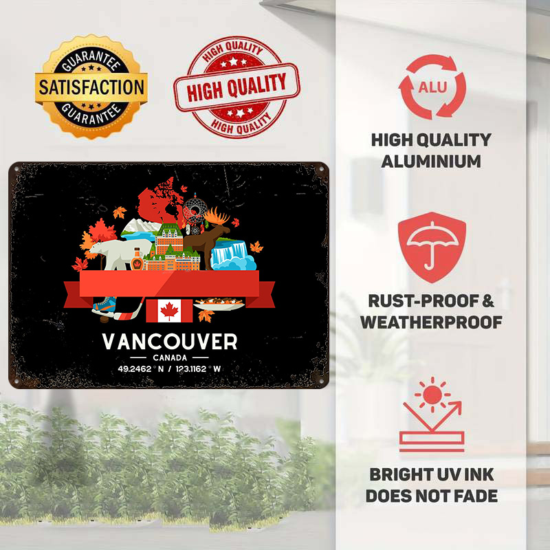 ملصق مطبوع لخريطة مدينة فانكوف - مراجعة Home Decor Vancouver وسعره