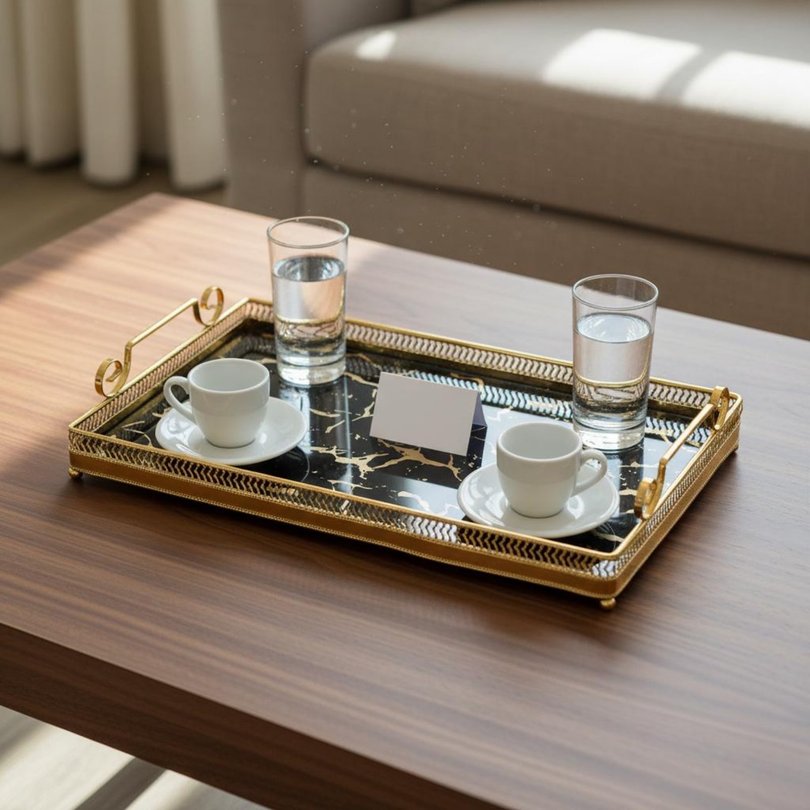 صينية مرآة زخرفية بتصميم نوردي - مراجعة Home Decor Mirror وسعره