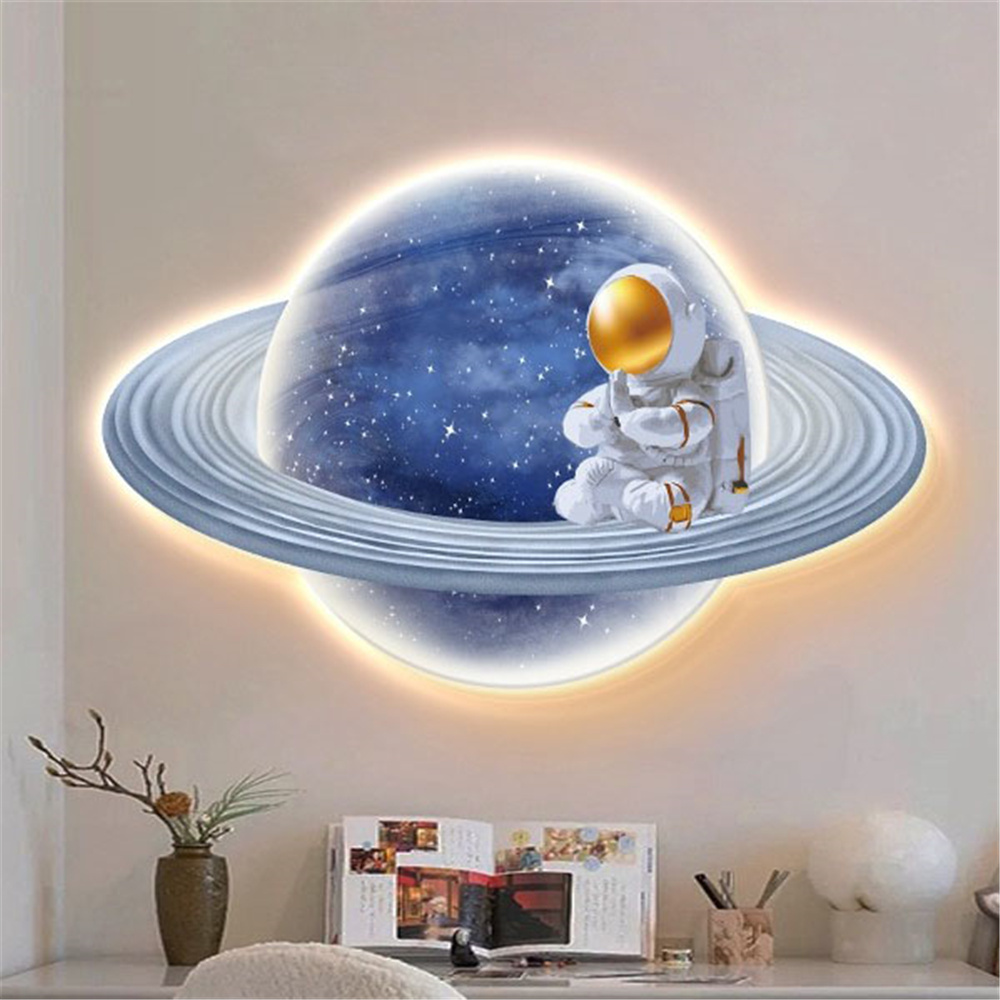 الكرتون القمر رائد الفضاء جدار - مراجعة Hanging Moon Lamp وسعره