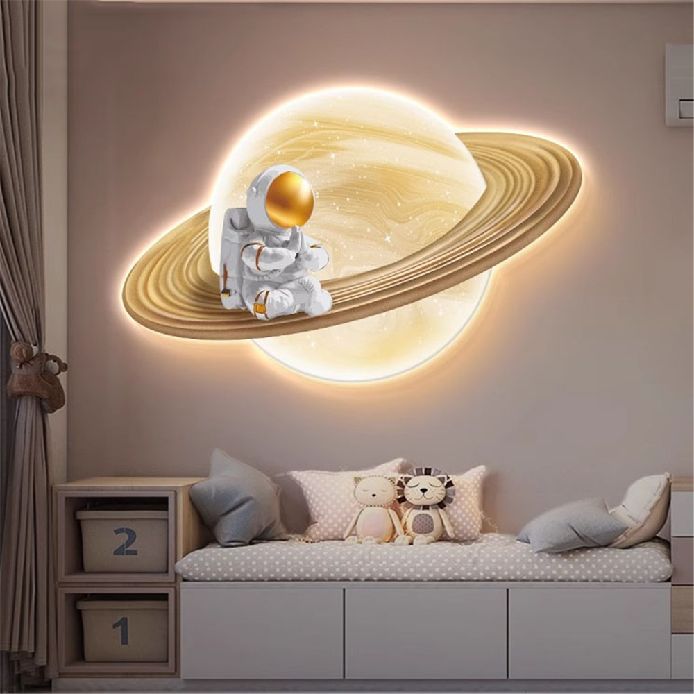 الكرتون القمر رائد الفضاء جدار - مراجعة Hanging Moon Lamp وسعره