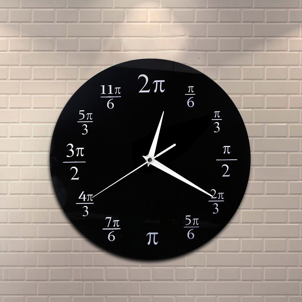 3.14 Pi ساعة حائط رياضية Pi ال - مراجعة Home Decor Quiz Free وسعره