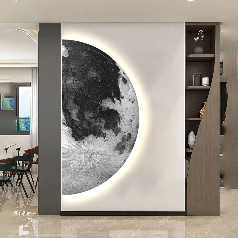 لوحة ديكور مدخل على شكل قمر، ل - مراجعة Hanging Moon Lamp وسعره