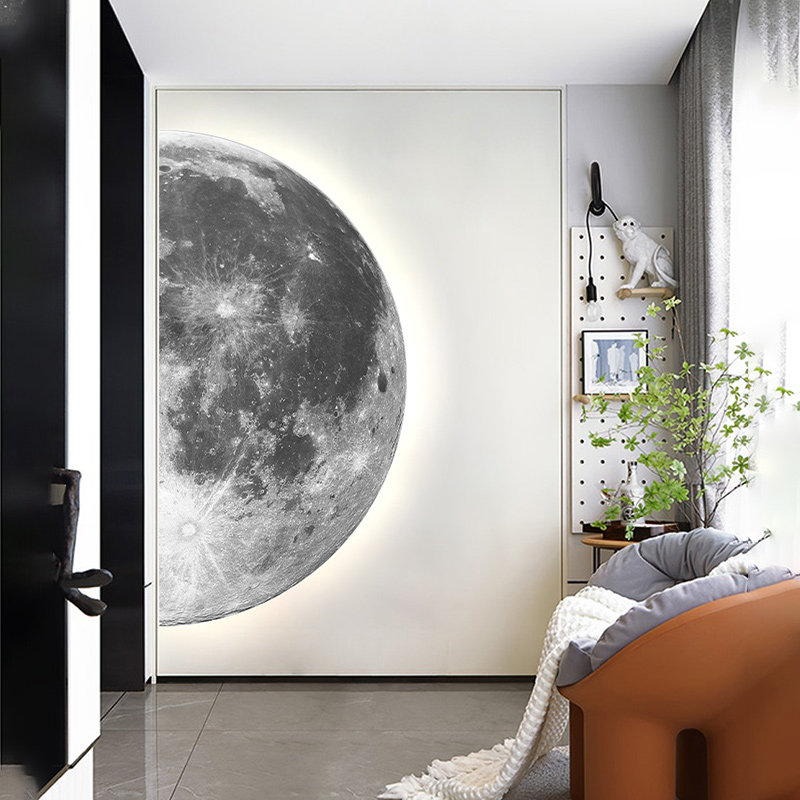 لوحة ديكور مدخل على شكل قمر، ل - مراجعة Hanging Moon Lamp وسعره