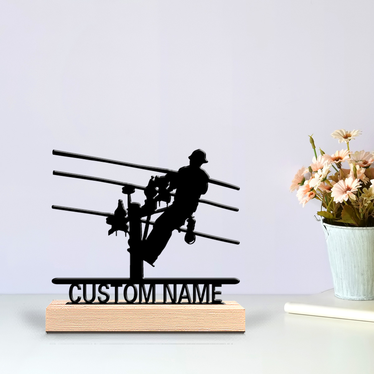 تمثال معدني أنيق مخصص للكهربائ - مراجعة Home Decor Zone وسعره