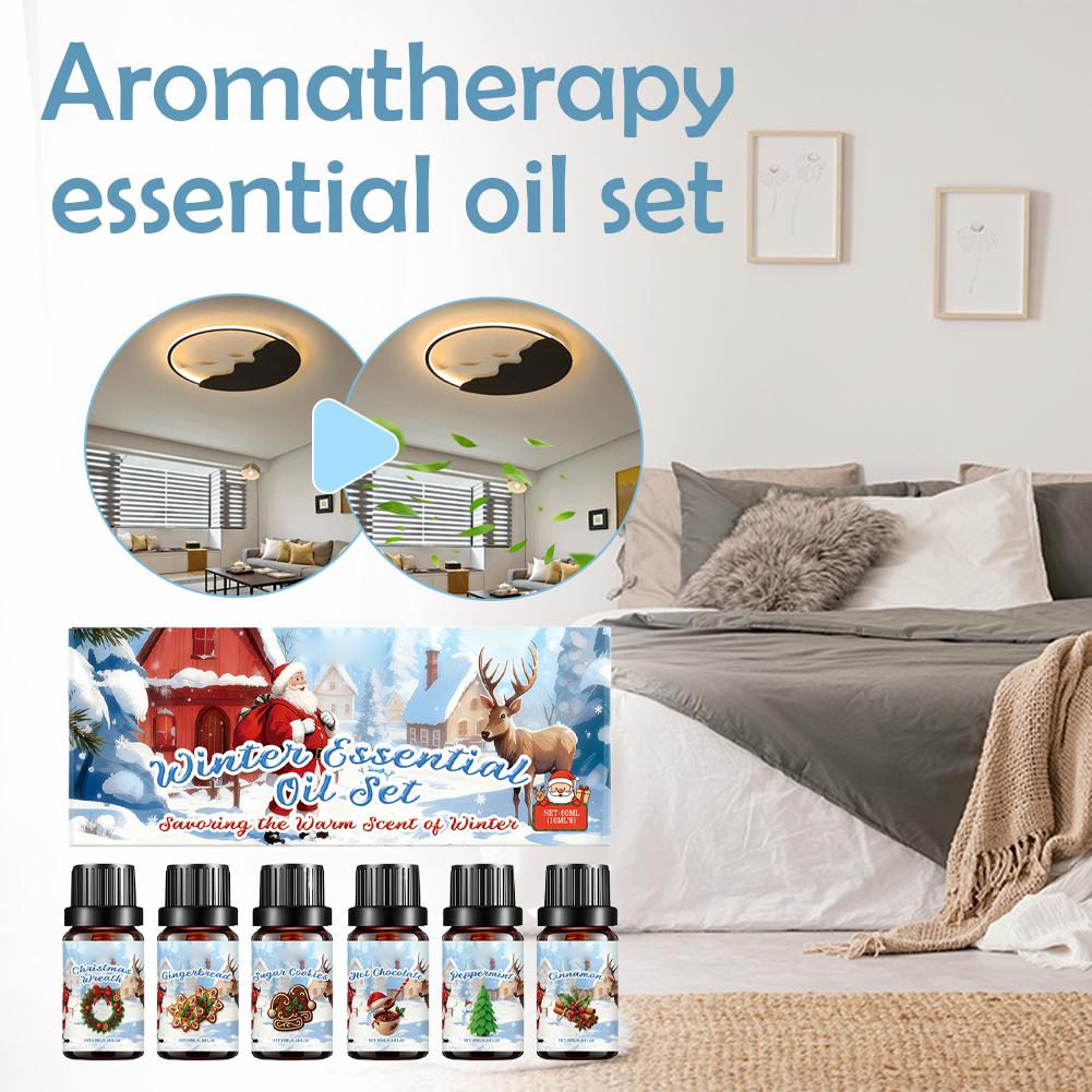 الشتاء مجموعة الزيوت العطرية 6 - مراجعة Home Decor Xmas Gifts وسعره
