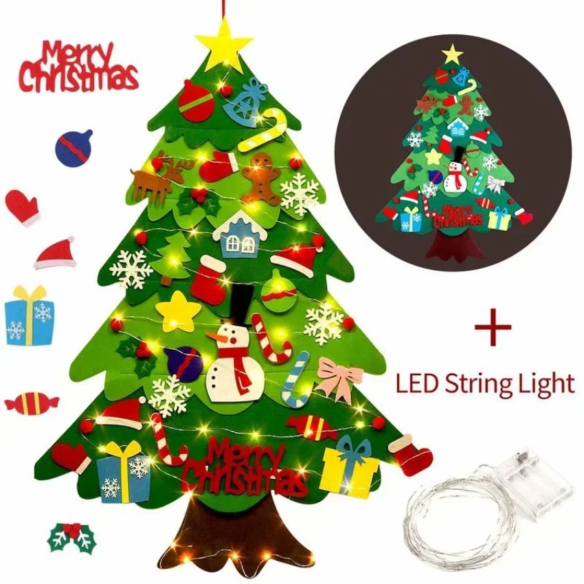 شجرة عيد الميلاد المصنوعة من ا - مراجعة Home Decor Xmas Gifts وسعره