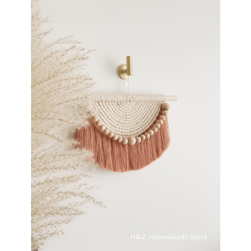 مكرامية الجدار الشنق نسيج مع ا - مراجعة Yarn Home Decor وسعره