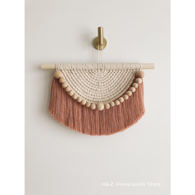 مكرامية الجدار الشنق نسيج مع ا - مراجعة Yarn Home Decor وسعره