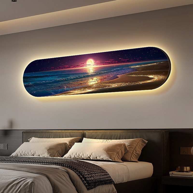 مصباح جداري بتأثير الرسم الضوئ - مراجعة Hanging Moon Lamp وسعره