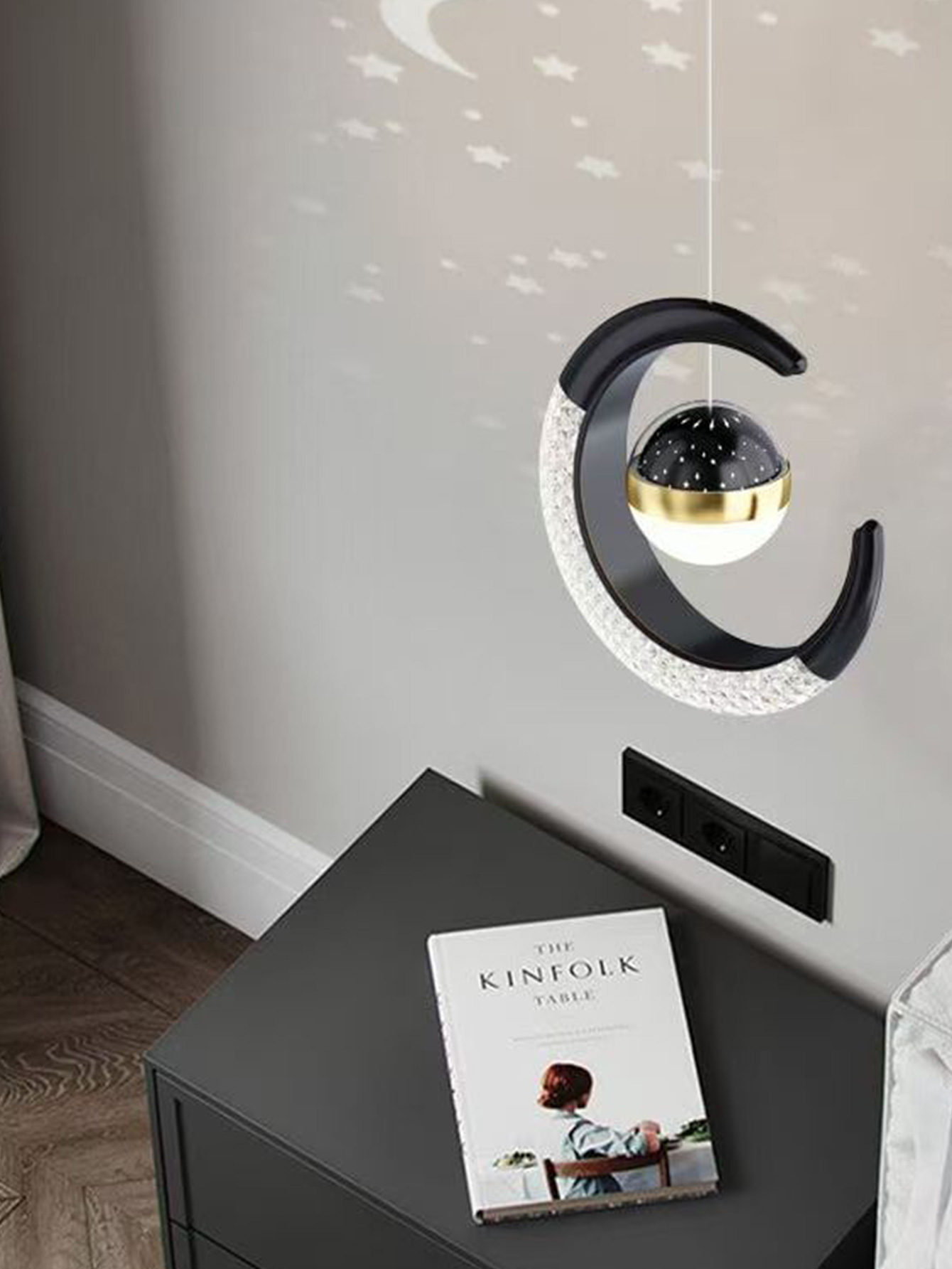 الإبداعية led ضوء السقف مع الق - مراجعة Hanging Moon Lamp وسعره