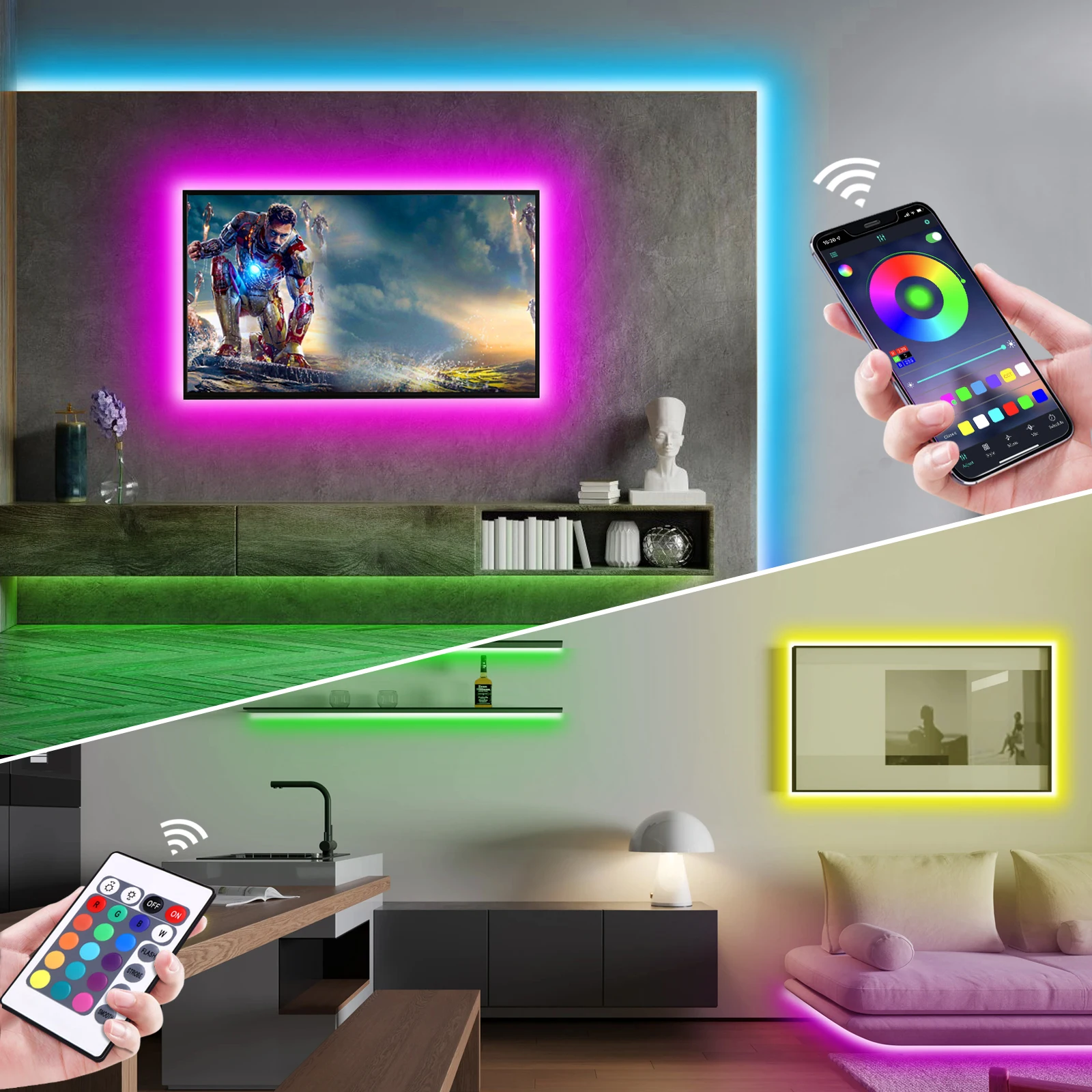 1-5 متر RGB LED شريط ضوء النيو - مراجعة Home Decor Zone وسعره